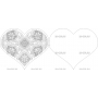 Векторный макет «Сердце 5 открытка»