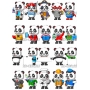 Векторный макет «cartoon panda »