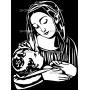 Изображение для гравировки «Богородица (18)»