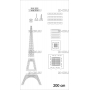Векторный макет «Эйфелева башня (25см, 50см, 100, 150, 200см)»