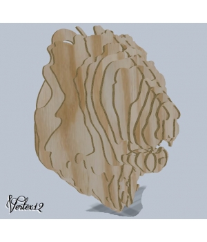 Голова Африканский лев