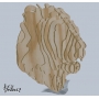 Векторный макет «Голова Африканский лев»