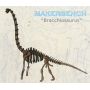 Векторный макет «Динозавр Brachiosaurus»