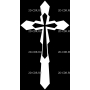 Изображение для гравировки «Крест (108)»
