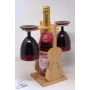 Векторный макет «Мини-бар Шампань и два бокала»