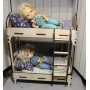 Векторный макет «Кроватка с лестницей кукольная»
