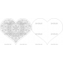 Векторный макет «Сердце 2 открытка»