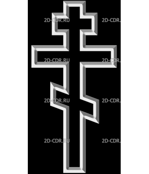 Крест православный с тиснением