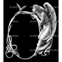 Изображение для гравировки «Рамка с ангелом»