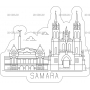 Векторный макет «Магнит город Самара»
