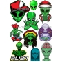 Векторный макет «aliens»
