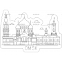 Векторный макет «Магнит город Омск»