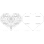 Векторный макет «Сердце 3 открытка»