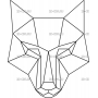 Векторный макет «Волк (2)»