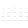 Векторный макет «Вешалка для одежды (23)»