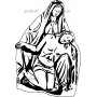 Векторный макет «Богородица (39)»