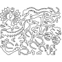 Векторный макет «Динозавр (5)»