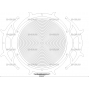Векторный макет «Чаша спираль на подставке»