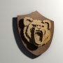 Векторный макет «Голова медведя 5»