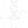 Векторный макет «Коробка заяц»