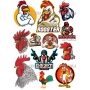Векторный макет «rooster»