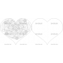 Векторный макет «Сердце 8 открытка»