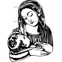 Векторный макет «Богородица (2)»