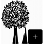 Векторный макет «Дерево резное»