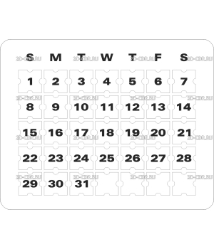 Вечный календарь составной