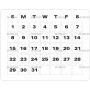 Векторный макет «Вечный календарь составной»