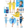 Векторный макет «stewardess»