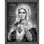 Изображение для гравировки «Икона Дева Мария»