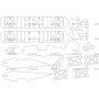 Векторный макет «Чертежи конструктора самолета»