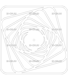 Часы квадраты спиралью