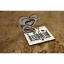 Векторный макет «Сердечко на подставке со штрих кодом»