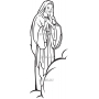 Векторный макет «Богородица (29)»