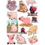 Векторный макет «pigs»