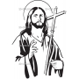 Векторный макет «Иисус (54)»