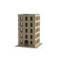 Векторный макет «Домик многоэтажка 4 этажа»