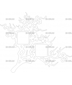 Рамка в виде ветки