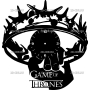 Векторный макет «Часы Game of thrones»