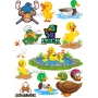 Векторный макет «ducks»