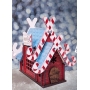 Векторный макет «Почтовый домик для Деда Мороза»