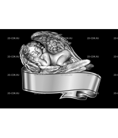 Ангел. Лента для надписи