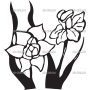 Векторный макет «Цветы и узоры (53)»