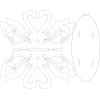 Векторный макет «Салфетница Лебеди»
