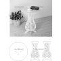 Векторный макет «Свадебный столик (1)»
