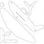 Векторный макет «Самолёт (7)»