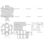 Векторный макет «Дерево рамка для 7 фотографий 10х15 мм»