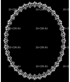 Рамка овал
